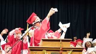 Martinsville High School Class of 2016 Graduation Ceremony  WMHS8 News [upl. by Ocsecnarf779]