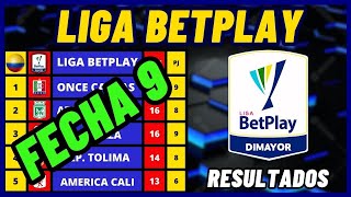 TABLA DE POSICIONES LIGA BETPLAY 2024 FECHA 9  RESULTADOS DE LA LIGA COLOMBIANA [upl. by Anilecram]