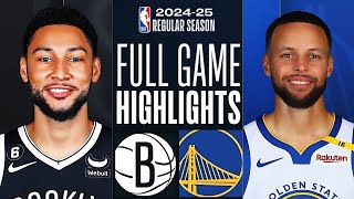 Nets vs Warriors Full Game Highlights Regular Season 2024 I November 25 2024 I Highlights 2K25 [upl. by Llenyt]