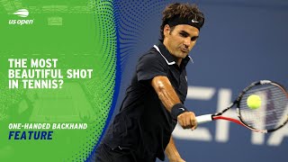 The OneHanded Backhand The Most Graceful Shot in Tennis  US Open [upl. by Selhorst]