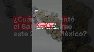 ¿Cuánto aumentó el salario mínimo en 2024 en México  N Shorts salariomínimo mexico [upl. by Parent322]