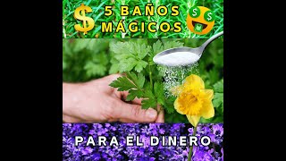 5 Baños Mágicos para Atraer Dinero [upl. by Ellmyer]