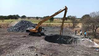 excavator digging top view  excavator working [upl. by Gillett358]