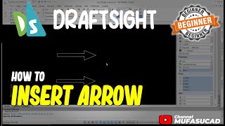 How To Insert Arrow In Draftsight [upl. by Kcered]