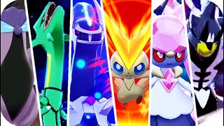 Pokémon Sword amp Shield  All Legendary Pokémon Signature Moves Crown Tundra [upl. by England]