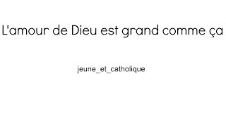 Chant catholique enfant louange  «Lamour de Dieu est grand» de sr agathe  jeuneetcatholique [upl. by Ydasahc151]