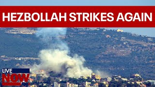 Hezbollah attacks 160 missiles launched into Israel  LiveNOW from FOX [upl. by Ainekahs]