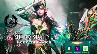 MU ORIGIN 3 REDEEM CODES [upl. by Odlavu]