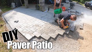 How to Build a Paver Patio Like a PRO Start to Finish [upl. by Einapets304]