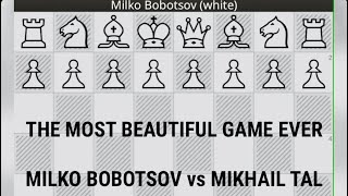 MILKO BOBOTSOV vs MIKHAIL TAL  WchT U26 finA 05th 1958Varna BUL  Round2 chess [upl. by Saville]