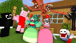 Monster School  Siren Head SCP096 Piggy Cartoon Cat vs Pro Monster  Minecraft Animation [upl. by Talich160]