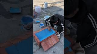 P844Roof waterproofing Waterproofing New waterproof material Cement surface brick and tile [upl. by Imaj377]