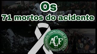 Chapecoense  fotos e nomes dos 71 mortos [upl. by Topping]