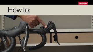 SRAM Road AXS  How to Adjust Brake Lever Contact Point on RED AXS [upl. by Norman]