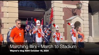 Waynes Vlog 204 Illini Marching Band [upl. by Gradeigh]