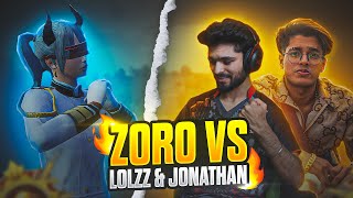 ZORO 1v3 JONATHANGAMINGYT LoLzZzGaming SQUAD 🤯 JONATHAN LIVE CHAT REACTION 😳🔥 pubg bgmi [upl. by Grous]