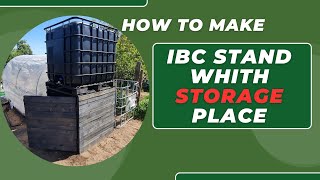 How to make IBC tote stand whith storage place [upl. by Idnir428]