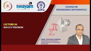 Lecture  01 Rolles Theorem [upl. by Aklam757]