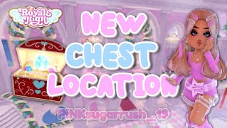 NEW CHEST LOCATION Royale High Glitterfrost Winter Update 2023 [upl. by Crispen430]