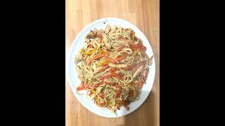 Italian Chicken Chow Mein MERAB COOKING [upl. by Navac]