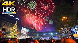 4K HDR 🇹🇭  Central World Bangkok New Year Eve 2023 Countdown  Bangkok Thailand [upl. by Nav]