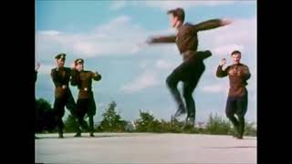 Russian Soldiers Dancing to Moskau English Version [upl. by Nahshon]