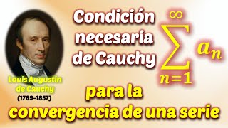 Demostración de la condición necesaria de Cauchy para la convergencia de una serie [upl. by Wendall860]