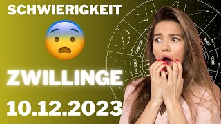 ZWILLINGE ♊️😖 EIN GROSSES PROBLEM STEHT BEVOR❗😡 Horoskop  10Dezember 2023 zwillinge tarot [upl. by Allistir]