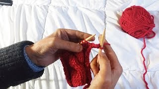 Rabattre les mailles à lendroit et à lenvers Tricot [upl. by Ayikaz]