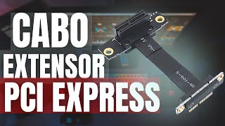 Unboxing Cabo Extensor Extensão Flexível Pci express Pcie 1x 5 cm [upl. by Sezen]