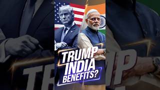 Trumps victory benefits India 🤯  shorts trendingshorts trump [upl. by Chaiken]