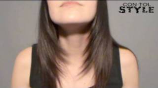 Desfilar el Cabello  How to trim your hair diagonally [upl. by Janessa29]