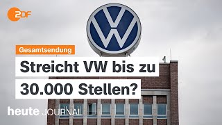 heute journal vom 19092024 Stellenabbau bei VW Niederlande lehnt EUAsylregeln ab Libanon [upl. by Nananne]