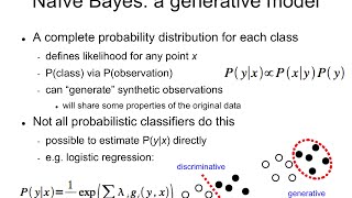 IAML55 Probabilistic classifiers generative vs discriminative [upl. by Finny951]