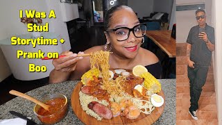 I WANT TO BE A STUD Prank on Boo  Storytime  Ramen Egg Boil Mukbang [upl. by Gnus]