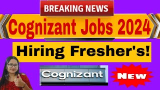 Cognizant Off Campus Drive 2024  Hiring for Freshers as Graduate Trainee [upl. by Eden]