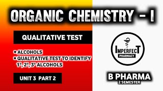 Qualitative Test For Alcohols  Differentiate Between Primary Secondary And Tertiary Alcohols [upl. by Sudaorb]