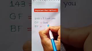 143GFBF Meaning  Important Chat Full Form  Shorts [upl. by Latsyc]