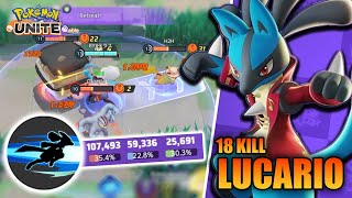 EXTREME SPEED LUCARIO Best Build For Lucario Gameplay  Pokemon Unite [upl. by Tacita352]