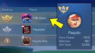 FINALLY TOP 1 GLOBAL PAQUITO BUILD AND EMBLEM TUTORIAL  Mobile Legends [upl. by Leuqim]