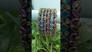 Blue and violet Bangles 💙💜 at Rs 199  Delivery charges WhatsApp8124396046 [upl. by Smukler841]