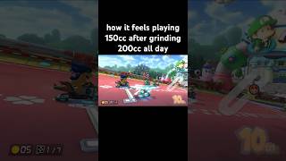 200cc compared to 150cc in mario kart mario mariokart mk8dx nintendo [upl. by Will]