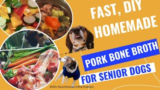 Bone Broth For Dogs  Homemade Pork Broth shorts healthydog [upl. by Vola]