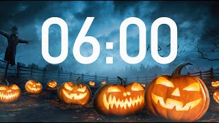 Halloween Timer 6 Minutes with Spooky Music 4K [upl. by Rehpoitsirhc22]