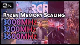 3000MHz vs 3200MHz vs 3600MHz DDR4 RAM with Ryzen 9 3900X  WePC [upl. by Akirre]