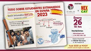 quotTodo sobre Estudiantes Extranjeros en Españaquot  sesión informativa Enero 2023 [upl. by Salohci]