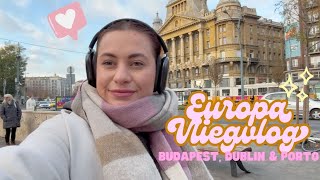 WEEKJE EUROPA HOPPEN  BUDAPEST DUBLIN amp PORTO  FLYWITHARI [upl. by Nueoras]