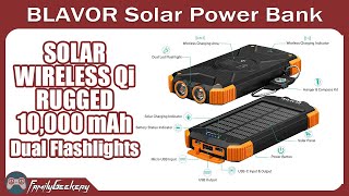 BLAVOR Solar Power Bank  Features Specs and Review [upl. by O'Rourke]