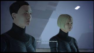 Shepard Wrex amp Liara Vs Captain Maeko Matsuo Noveria Security Guards Mass Effect Mod GamePlay [upl. by Corb379]