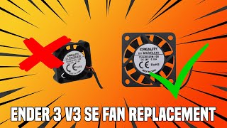 Ender 3 V3 SE Hotend Fan Replacement [upl. by Eudo406]